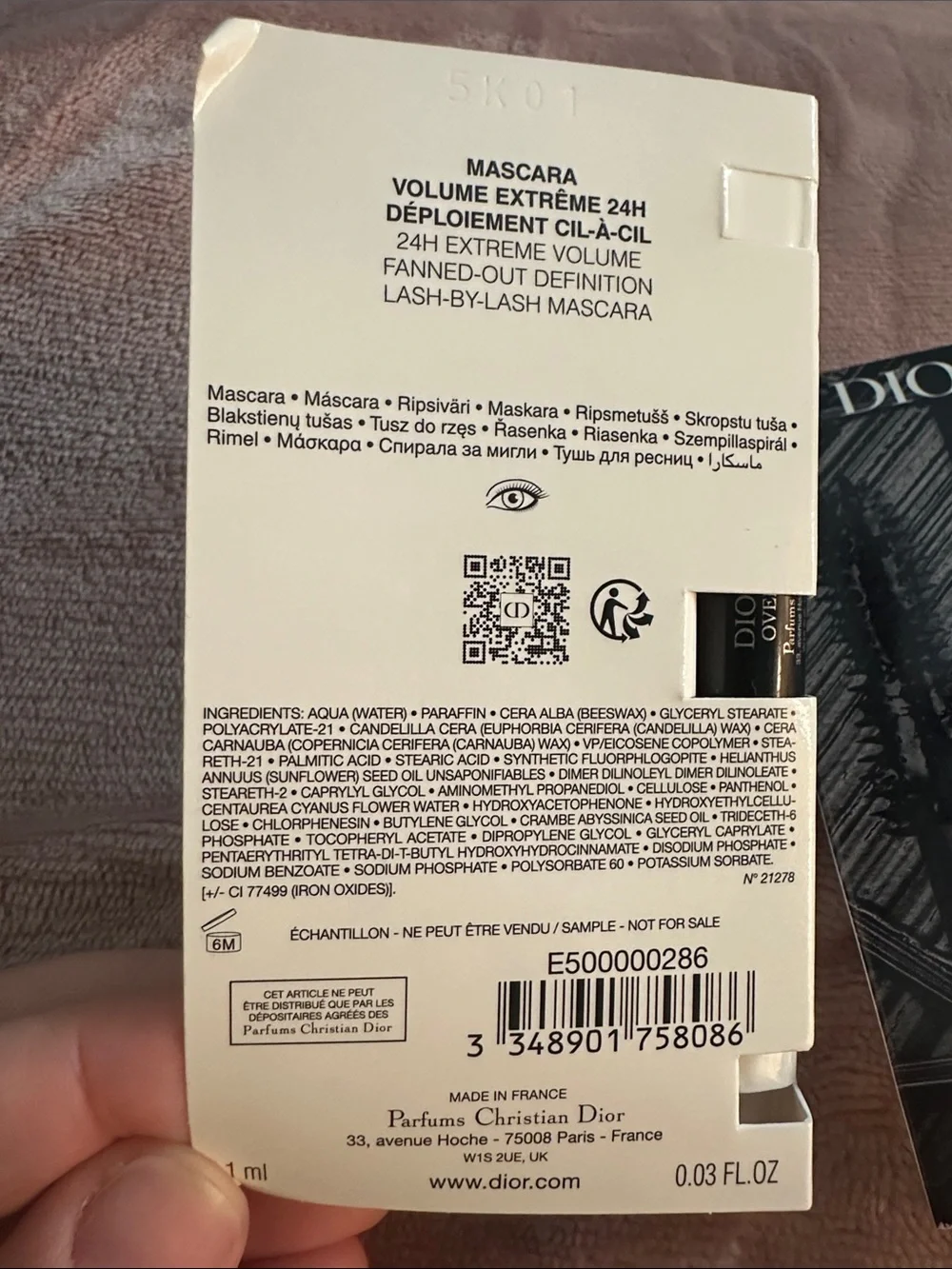 TWO NEW Diorshow Overvolume Mascara mini size